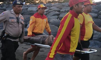 korban terseret ombak di pantai lebih