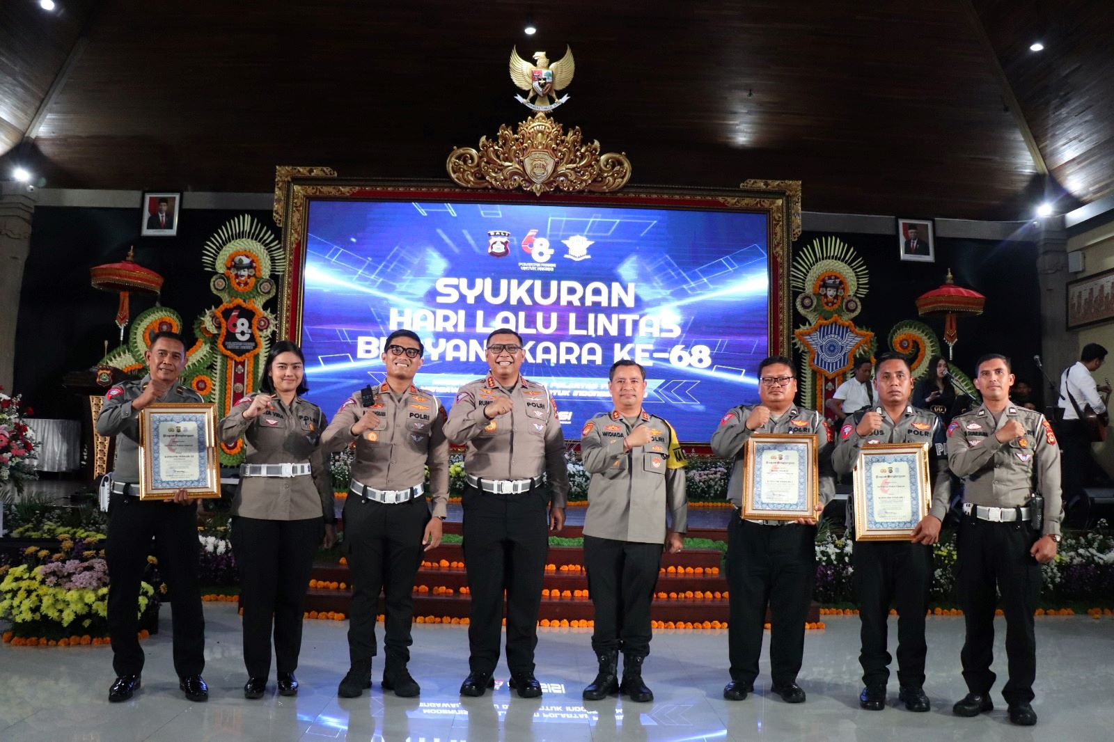 polres gianyar raih penghargaan