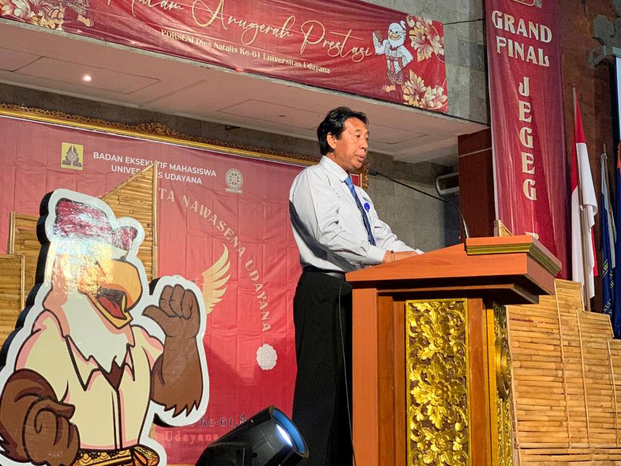 rektor unud dalam Grand Final Jegeg Bagus Udayana