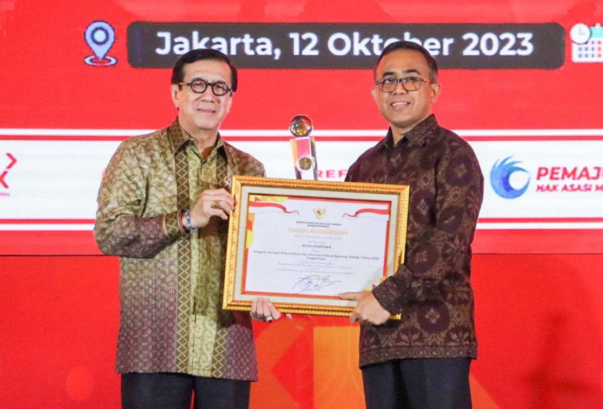 penghargaan JDIHN denpasar
