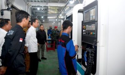kunjungan presiden ke SMK negeri 3 kota metro