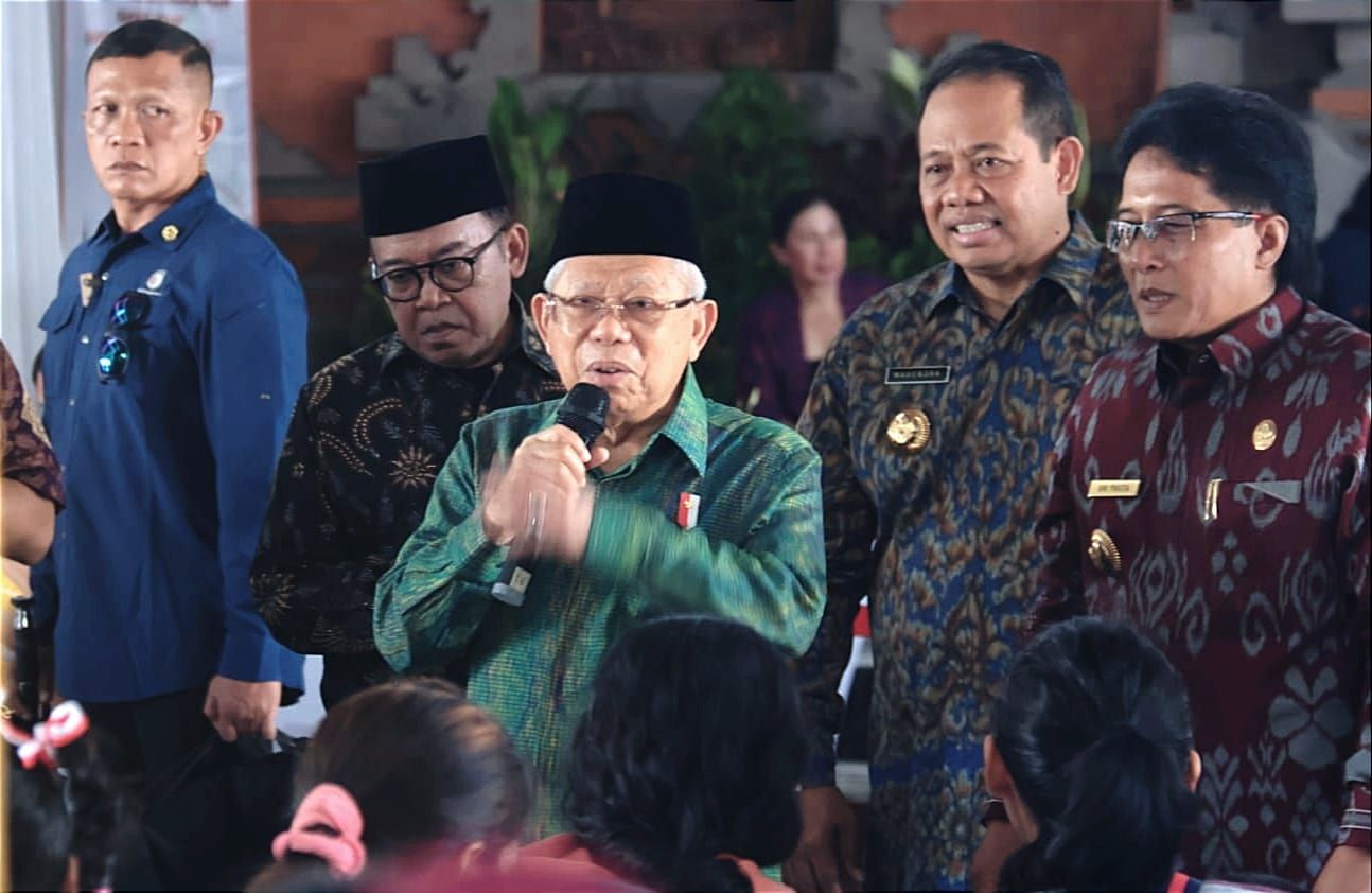 wapres tinjau penanganan stunting bali