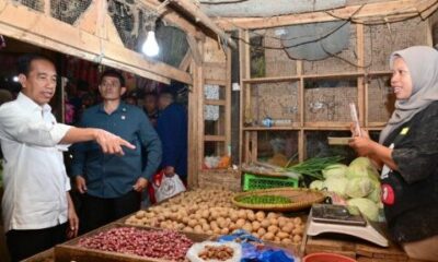 kunjungan presiden jokowi di pasar citeko