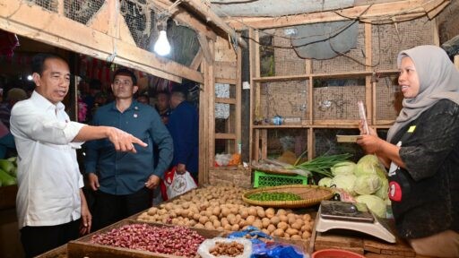kunjungan presiden jokowi di pasar citeko