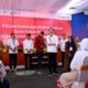 bantuan pangan cbp saat kunjungan presiden ke gudang bulog Gadang