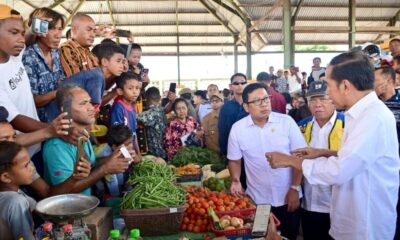 kunjungan presiden ke pasar danga
