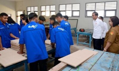 kunjungan presiden ke smk 5 kupang