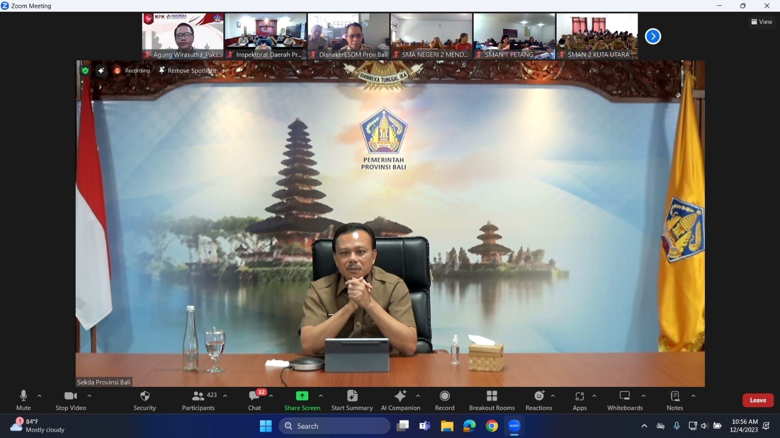 webinar Hakordia bali