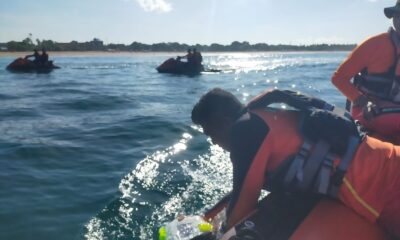 wisatawan terseret arus di double six