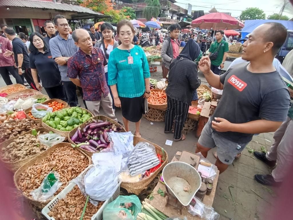 sidak di pasar badung