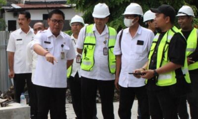wawali arya wibawa tinjau pembangunan SMPN 16 Sidakarya, Creative Hub Suci, Pasar Kumbasari,