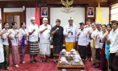 audiensi Perbekel Desa Tegal Harum