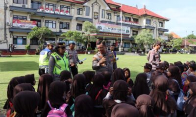 kunjungan TK Raudhatul Athfal ke polres gianyar