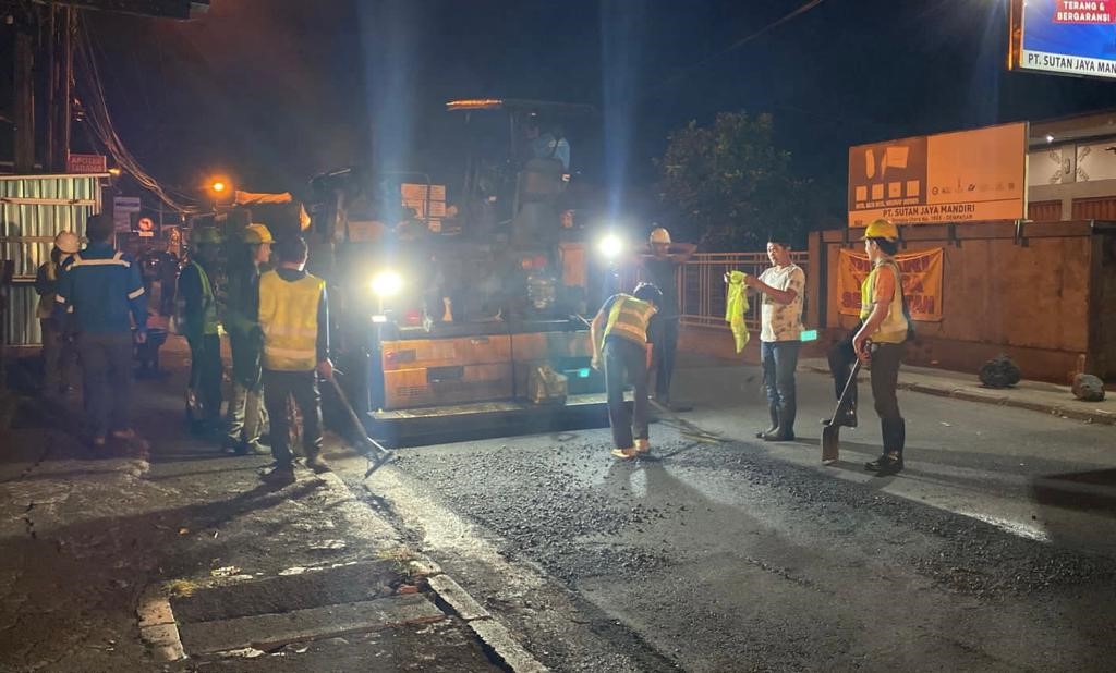 perbaikan jalan denpasar 2024