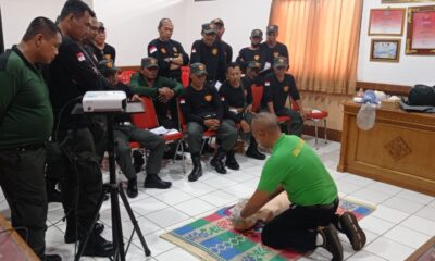 pelatihan linmas Dangin Puri