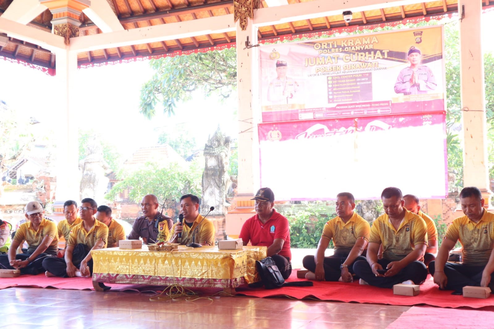 jumat curhat pemilu damai polres gianyar