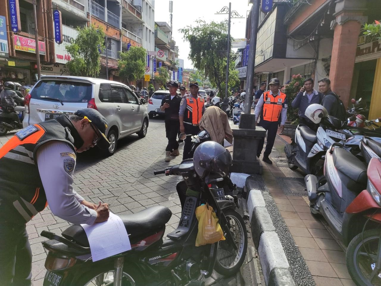 sidak parkir jalan gajah mada