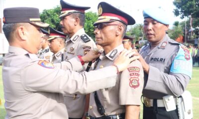upacara serah terima jabatan polres gianyar