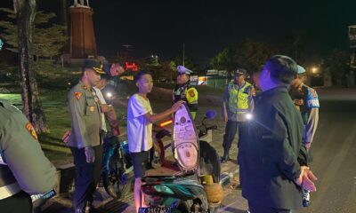 kapolres gianyar saat pimpin patroli polres gianyar