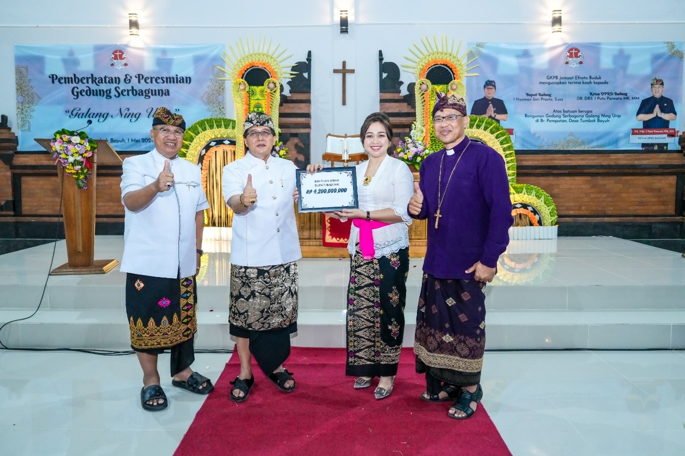 peresmian Gedung Serbaguna Galang Ning Urip