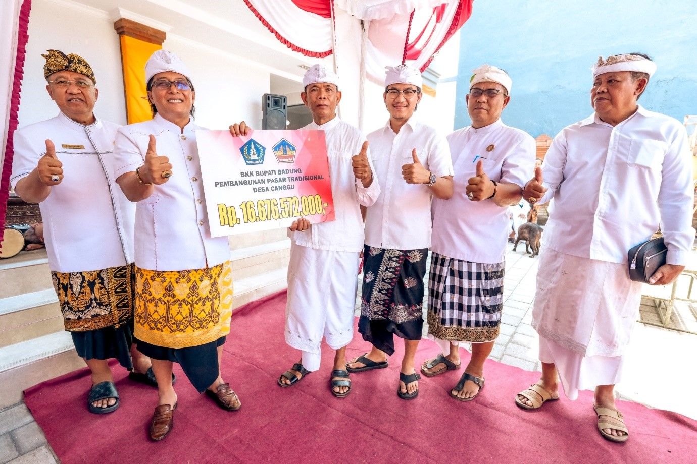 peresmian Pasar Desa Canggu