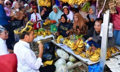 Presiden Jokowi di Pasar Laino Raha