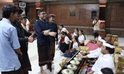 walikota denpasar tinjau pembinaan Sekaa Gong Puspa Gita