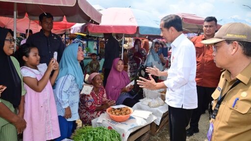 presiden di Pasar Lawang Agung