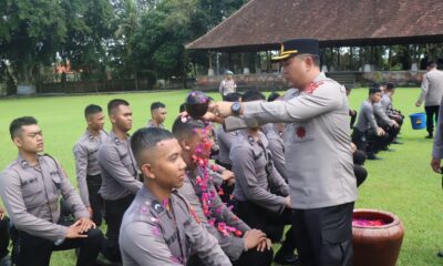 Upacara Pembaretan Bintara Remaja Polresta denpasar