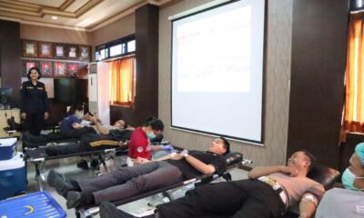 donor darah Polres Gianyar