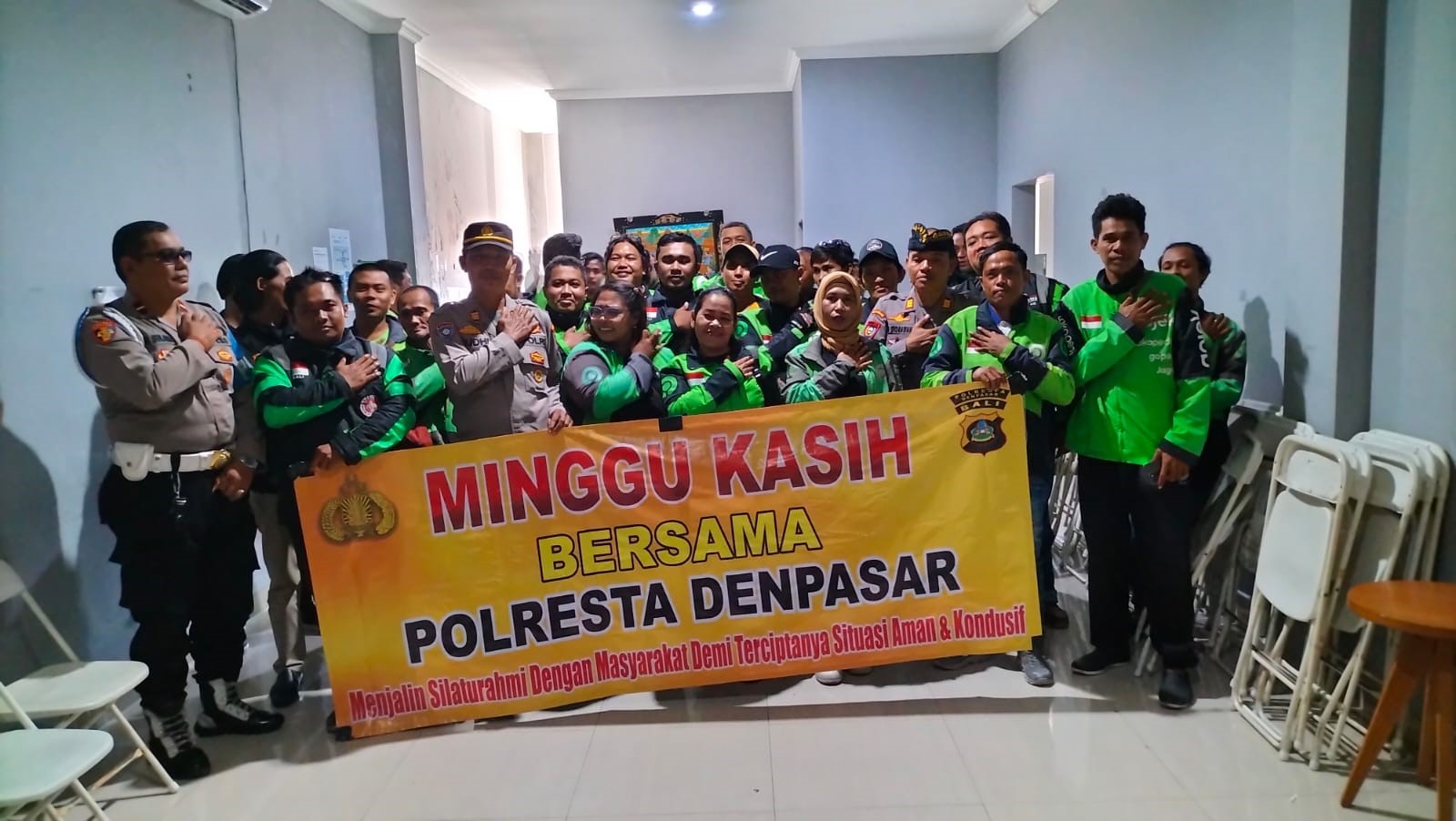 minggu kasih polsek denbar