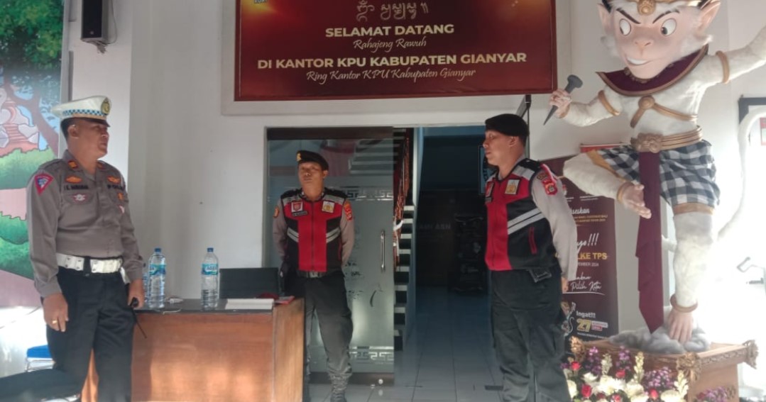 pengamanan kpu gianyar