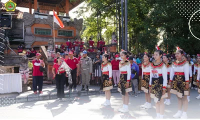 lomba gerak jalan di gianyar