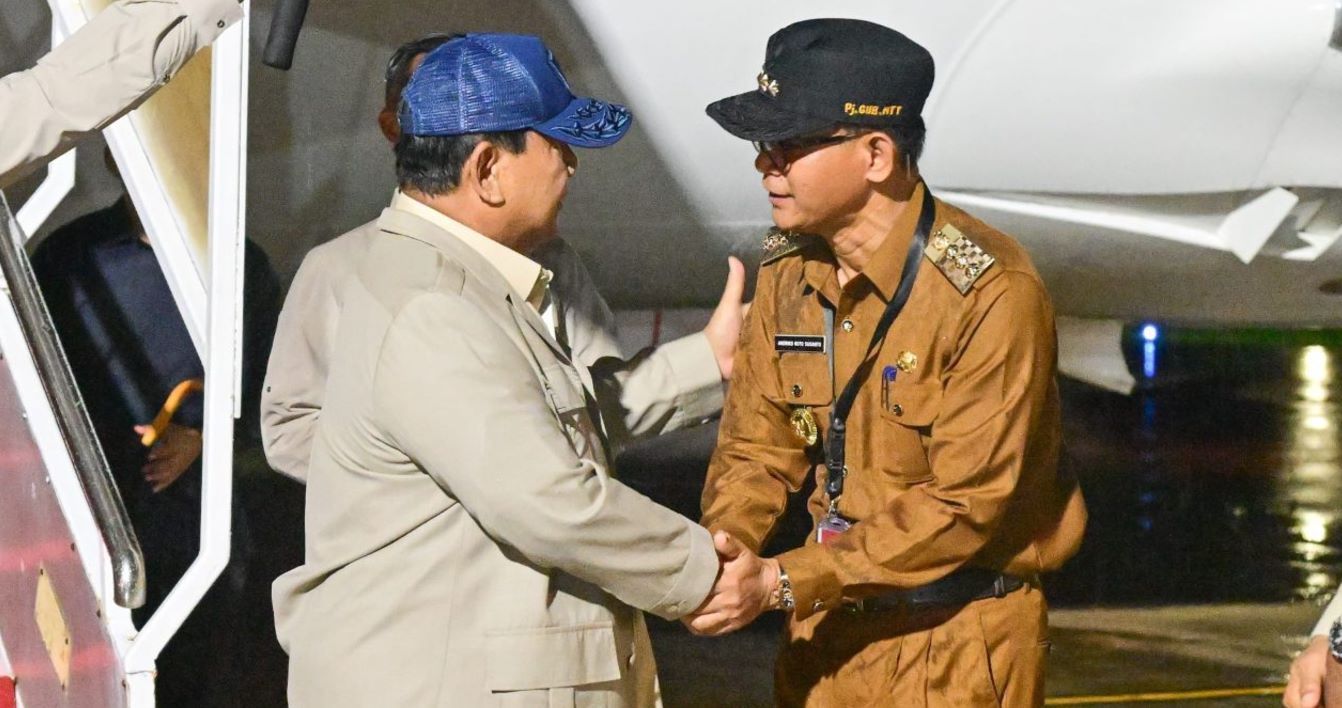 Presiden Prabowo di kupang