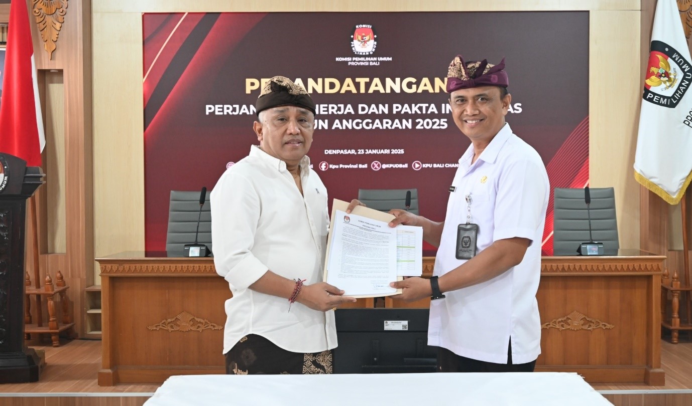 pakta integritas KPU Bali