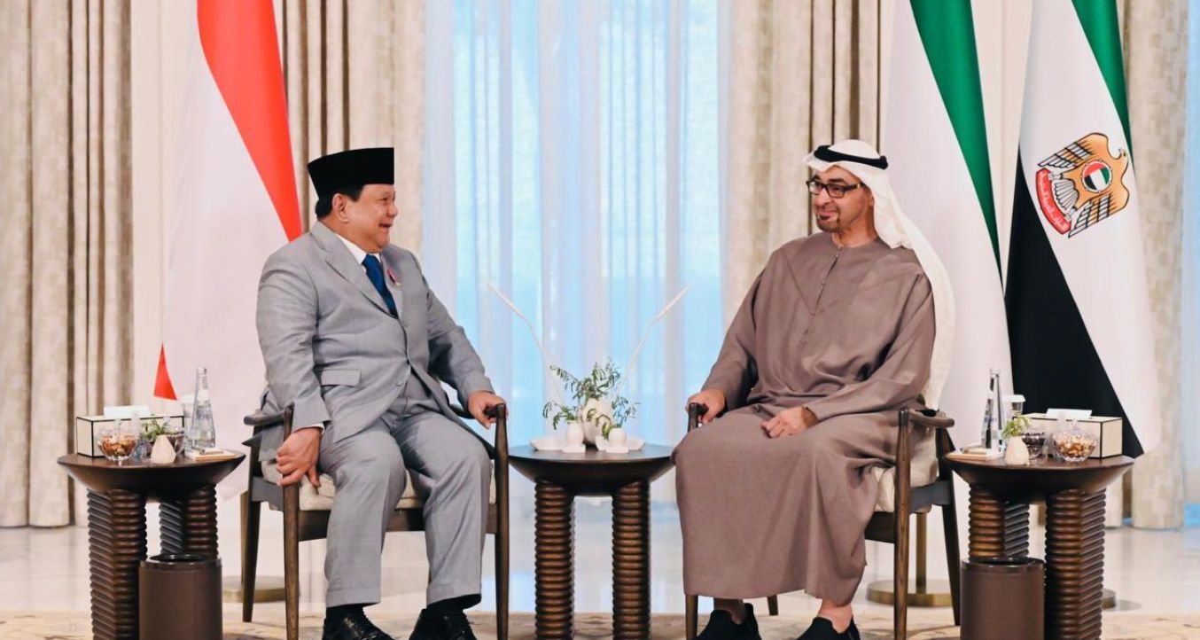 Presiden Prabowo dan Presiden PEA Mohamed bin Zayed (MBZ) dengarkan 8 MoU dan LoI yang telah disepakati dan ditandatangani oleh kedua negara