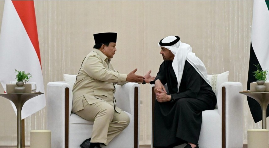 Presiden Prabowo melakukan pertemuan dengan Presiden Persatuan Emirat Arab (PEA), Mohammed bin Zayed Al Nahyan (MBZ)