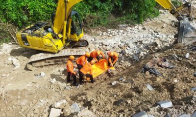 pekerja tertimbun longsor di ungasan