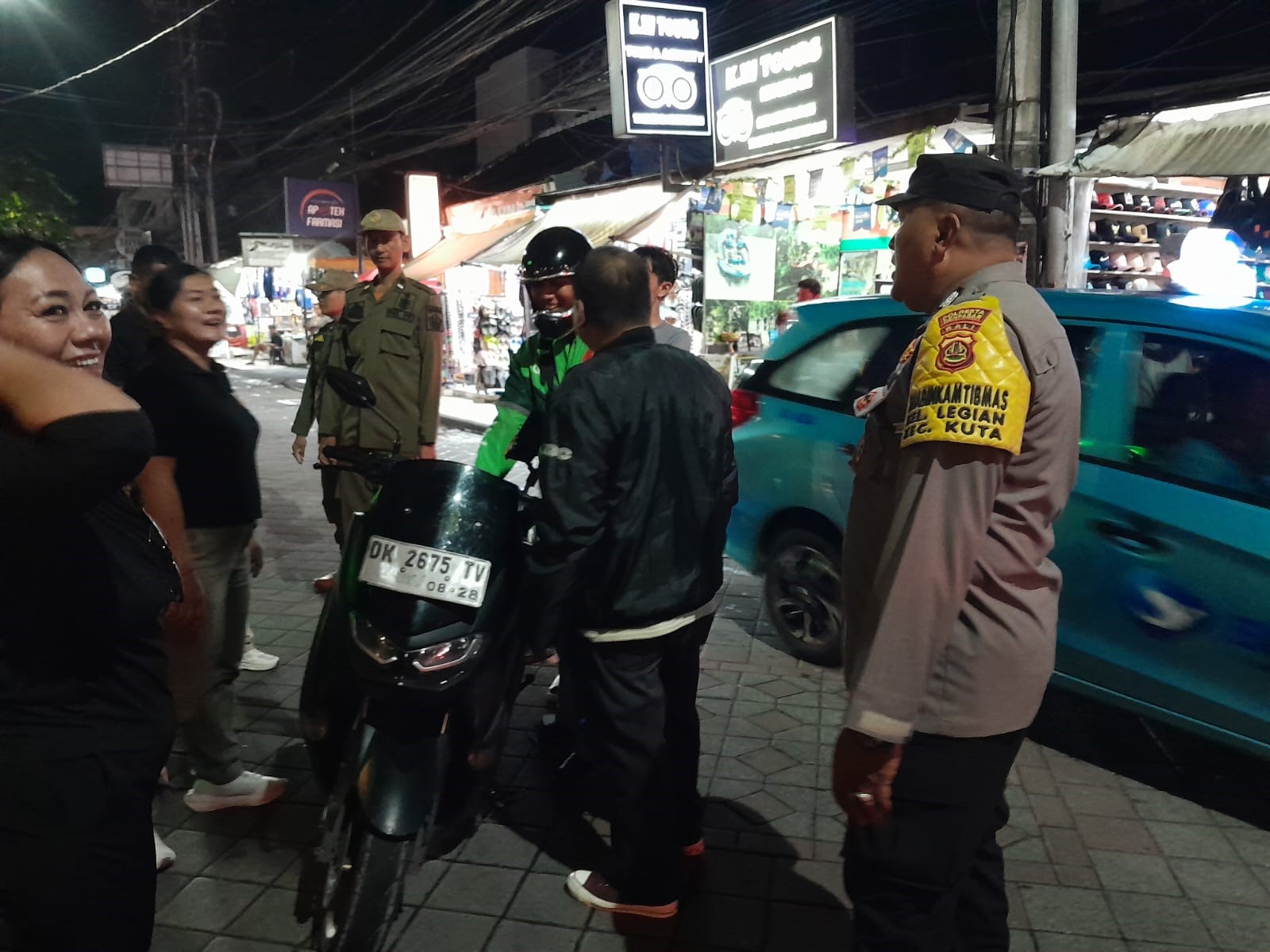 penertiban ojol di legian
