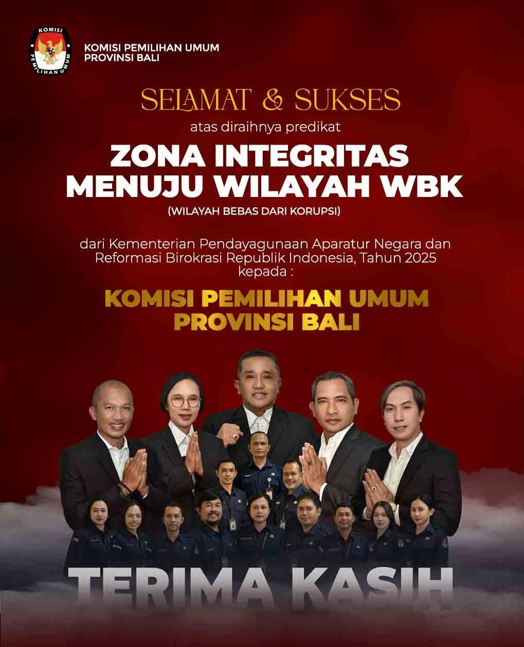 zona integritas KPU Bali