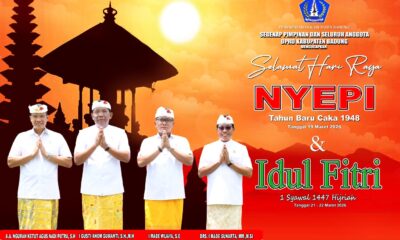 Ucapan Nyepi dan Idul Fitri DPRD Badung