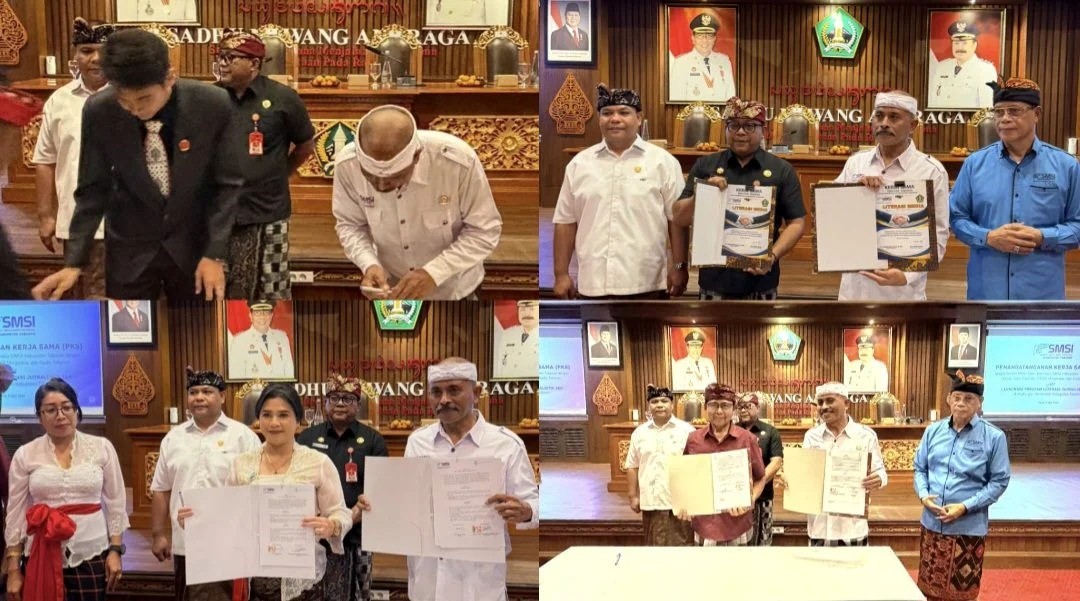 Tabanan, baliilu.com - Guna mengawal media pers yang benar dan professional serta memperkuat literasi jurnalistik masyarakat termasuk kalangan ASN di Kabupaten Tabanan di tengah gempuran medsos, Serikat Media Siber Indonesia (SMSI) Kabupaten Tabanan meluncurkan program literasi jurnalistik, sekaligus penendatanganan perjanjian kerja sama (PKS) dengan Pemkab Tabanan, kampus, rumah sakit hingga advokat. Kegiatan tersebut digelar di Ruang Rapat Jayaning Singasana, Kantor Bupati Tabanan Kamis (9/4/2026). Langkah ini menjadi bagian dari ekspansi kolaborasi SMSI Tabanan dengan sejumlah lembaga lintas sektor, mulai dari dunia kesehatan, pendidikan hingga profesi hukum. Kerja sama dilakukan bersama Rumah Sakit Kasih Ibu Tabanan dihadiri direkturnya, dr Ni Gusti Ayu Made Sri Pujarini, MM, Sekolah Tinggi Ilmu Sosial dan Ilmu Politik (STISIP) Margarana dengan ketuanya I Gusti Ngurah Agung Bagus Widiana, SH, MH, serta Ikatan Advokat Indonesia (IKADIN) Kabupaten Tabanan diwakili I Gede Made Indra Bangsawan, SH. Kerja sama yang didokumentasikan dalam bentuk penandatanganan piagam kerja sama juga dilakukan antara SMSI Tabanan dengan Pemkab Tabanan. Turut menandatangani piagam kerja sama tersebut, Bupati Tabanan yang diwakili Asisten I Setda Tabanan, I Made Agus Hartawiguna. Ketua SMSI Kabupaten Tabanan, I Wayan Ariasa, mengatakan kegiatan kali ini adalah program unggulan yang menyasar berbagai kalangan, mulai dari sekolah, pemerintah desa, hingga masyarakat adat, dengan tujuan meningkatkan pemahaman terhadap informasi yang benar serta membangun budaya literasi media yang sehat dan bertanggung jawab. “Selain menuntaskan program internal organisasi, kami juga meralisasikan program unggulan kami adalah Kampanye Praktik Baik Literasi Media SMSI Kabupaten Tabanan, yang hingga saat ini telah dilaksanakan sebanyak delapan kali,” ujarnya. Selain itu, SMSI Tabanan juga menjalankan program sosial kemanusiaan, seperti penyaluran bantuan sembako kepada masyarakat serta berkontribusi dalam pembangunan dua unit fasilitas bedah rumah di Kecamatan Selemadeg Barat bekerja sama dengan Yayasan Sahaja Sawah. Sementara itu, Ketua SMSI Bali, Emanuel Dewata Oja dalam sambutannya menyampaikan konteks kerjasama SMSI yang diawali oleh SMSI Kabupaten Tabanan adalah kerja edukasi berbasis intelektual yang dilatarbelakangi munculnya berbagai konflik pemberitaan Pers di Bali. Dikatakan, akhir-akhir ini, Pers di Bali sering jadi sorotan publik karena kerap muncul beberapa media dan oknum wartawan tertentu yang tingkah laku dan karya jurnalistiknya meresahkan masyarakat. Ditegaskan, berita di media Pers, sangat berbeda dengan tulisan informatif di Media Sosial. Seorang wartawan professional yang menulis berita di media Pers wajib mematuhi kaidah-kaidah jurnalistik yang berpedoman pada UU Pers No. 40/1999, Kode Etik Jurnalistik dan Kode Perilaku.   “Kalau di medsos bebas-bebas aja, tapi menulis berita yang baik itu terikat pada kaidah-kaidah jurnalistik. Sebuah berita pers, harus jelas nara sumbernya. Kalau terpaksa menggunakan nara sumber anonim, maka seorang wartawan harus memvalidasi informasi yang akan dijadikan berita Pers tersebut kepada nara sumber lain yang sejajar terhadap isu atau informasi yang ingin diberitakan,” terangnya. Dia mencontohkan jika wartawan mendapat informasi bahwa di luar rumah sedang terjadi hujan, maka tugas wartawan kata dia mengecek keluar rumah, datangi lokasi dan lihat apakah benar ada hujan atau tidak. Lalu mencari nara sumber yang membenarkan kondisi tersebut. “Tetapi wartawan yang tidak profesional akan menelan mentah-mentah informasi tersebut dan mengolahnya jadi berita tanpa verifikasi. Itu yang disebut praktek ‘jurnalisme air ludah.’ Karena hanya mengutip omongan orang tanpa melakukan verifikasi,‘’ ucapnya. Padahal sebuah berita harus memenuhi kaidah-kaidah jurnalistik. Ada narasumber, terapkan prinsip keberimbangan informasi atau cover both side terutama untuk berita atau informasi yang tersangkut dengan kepentingan orang lain. “Disinilah konteksnya SMSI hadir di masyarakat dan melakukan kerja sama seperti yang dilakukan SMSI Kabupaten Tabanan, menjalin kerja sama dengan beberapa institusi pemerintah maupun non-pemerintah dengan melakukan edukasi tujuannya mengajak masyarakat agar bersama memahami pola kerja media pers yang benar dan professional, agar tidak gamang menghadapi wartawan dan meminimalisir terjadinya konflik-konflik pemberitaan pers,’’ beber Bang Edo, sapaan akrab wartawan senior Emanuel Dewata Oja. Sementara Bupati Tabanan dalam sambutan tertulisnya yang dibacakan oleh Asisten I Setda Tabanan, I Made Agus Hartawiguna, menyambut baik inisiatif SMSI. Peluncuran Program Literasi Jurnalistik ASN dinilai sangat relevan dengan visi mewujudkan "Tabanan Era Baru yang Aman, Unggul, dan Madani (AUM)". Di era digital yang dinamis, ASN dituntut memiliki kecakapan untuk menyaring informasi dan menangkal penyebaran hoaks. "ASN harus mampu menjadi sumber informasi yang kredibel. Kami berharap program ini membekali ASN agar lebih bijak bermedia sosial dan mampu menyajikan informasi yang akurat sesuai kaidah jurnalistik," ujar Agus Hartawiguna. (*/bi)