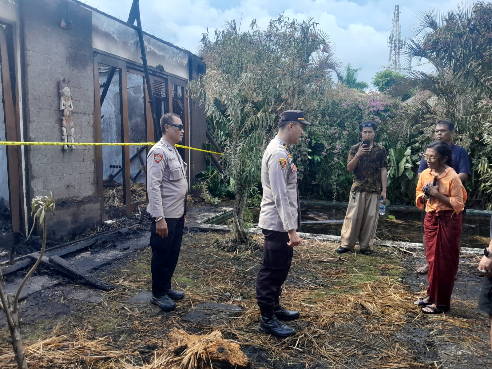 kebakaran vila di sanur