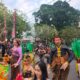 Komunitas Seni Rare Kual, Buleleng menampilkan garapan Ngelawang yang menghadirkan kekhasan tradisi lokal Medawang-dawang di PKB 2026
