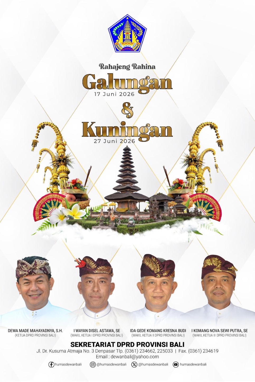 galungan dan kuningan dprd bali