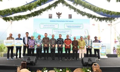 Penyaluran bantuan sarana dan prasarana pertanian dalam rangkaian GPIPS Balinusra 2026 di Subak Jatiluwih, Kabupaten Tabanan.