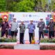 Bupati Badung I Wayan Adi Arnawa bersama Gubernur Bali Wayan Koster dan Wabup Bagus Alit Sucipta saat groundbreaking proyek JLS di Desa Pecatu, Kuta Selatan