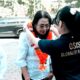 Bunda Antinarkoba Kabupaten Badung Nyonya Rasniathi Adi Arnawa memberikan penyuluhan bahaya narkoba kepada siswa baru SMK TI Global Kuta Utara.