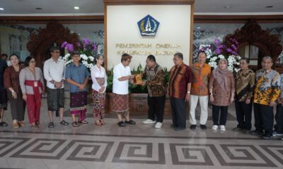 Bupati Badung I Wayan Adi Arnawa menerima kunjungan tim peneliti Fakultas Hukum Universitas Diponegoro di Puspem Badung.