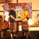 Walikota Denpasar I Gusti Ngurah Jaya Negara menyerahkan Piala Bergilir Rare Angon Festival pada acara Gala Dinner di Denpasar.